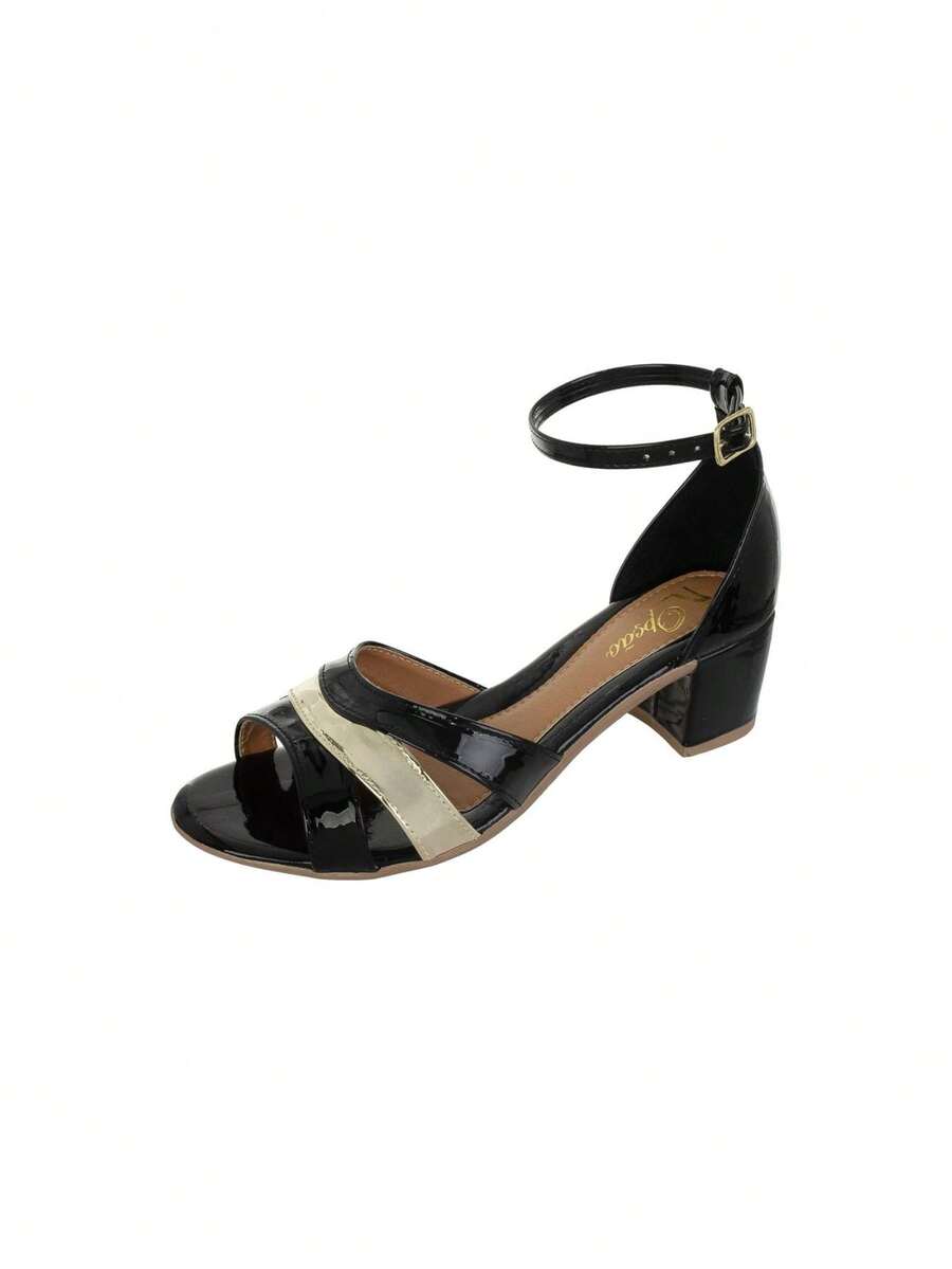 Women Heeled Sandals - 黑色 - 查看 1