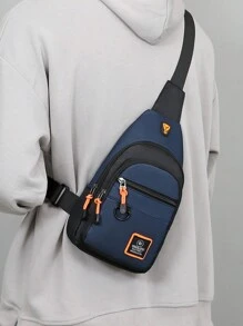 新款单肩包、户外背包、骑行腰包、运动休闲斜挎包、手机袋 - 藍色 - 查看 7