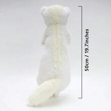 1 Pieza Juguete De Peluche Encantador De Hurón Y Marta Americana De 50cm De Largo, Peluche Largo De Piel Peluda Para Regalo De Cumpleaños - Multicolor - Ver 3