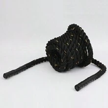 lekaro 20mm*3m Fitness Strength Training Weight-Bearing Skipping Rope Physical Strength Training MMA Fighting Rope Battle Rope Throwing Big Rope - Black and Yellow 20MM*3M - View 6