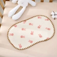 嬰兒雲朵枕頭,新生兒凹凸記憶泡沫枕頭,矯正頭型（0-6個月）,適用於所有季節 - 小粉兔 - 查看 1