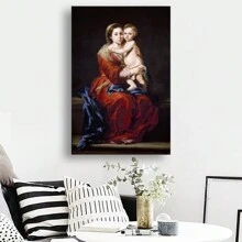 1 Miếng Sinh sản Của Kinh điển Con số Tranh sơn dầu Treo tranh , Khung trang trí , tranh sơn dầu In Tác phẩm nghệ thuật Đối với Trang trí In Phòng ngủ , Phòng khách , Học tập Phòng , Khách sạn , Sự giải trí Và Trẻ em Phòng - Nhiều màu - Xem 3