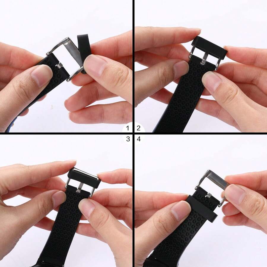 6 Pcs Watch Band Loops Silicone Watch Strap Holder Loop Watch Strap Loops Watch Strap Keeper