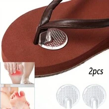 2pcs Soft Gel Toe Protector For Flip Flop And Thong Sandal, Toe Protection Pad, Comfortable, Durable, Fashion And Casual Design - Clear - View 1