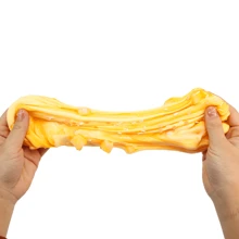 Mật ong Chất nhờn DIY Đầy màu sắc & Pha lê Bùn Bộ , Đồ chơi giải nén Đối với Trẻ em , Con bò Chai bao bì - Màu vàng - Xem 7