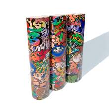 1 Roll Cartoon Graffiti Car Wrap Vinyl Film, Waterproof And Scratch-Resistant, Suitable For All Vehicle Models - Size - View 10