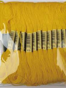 12 piezas de hilo de bordado de cruz, hilo de algodón hecho a mano para manualidades DIY, almohadilla para zapatos de bordado, hilo de bordado complementario - Multicolor - Ver 6