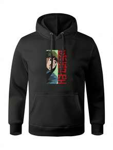 Men Hoodies - 黑色 - 查看 1