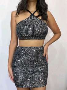 Women Skirts - 銀色 - 查看 7