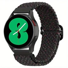 20毫米/22毫米尼龙编织表带，兼容三星Galaxy Watch 4/5/6（40毫米/44毫米）/Gear S3/Active 2运动表带，可调节表扣，兼容Galaxy Watch 3/4/5（42毫米），兼容Galaxy Watch 46毫米，适合作为返校礼物 - 22mm - 查看 17