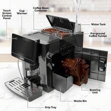 Zulay Magia Super Automatic Espresso Machine - Black - View 7