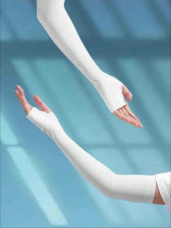 Solid Fingerless Long Gloves Halloween
