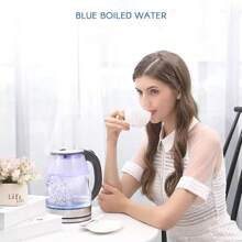 1pc, Electric Tea Kettle For Boiling Water, Stainless Steel Inner Lid & Filter, 1500W, Hot Water Boiler, Wide Opening & Automatic Shut Off, Summer Winter Drinkware, Weird Stuff Christmas Gift Ideas - EU F Type Plug(220-240V) - View 3