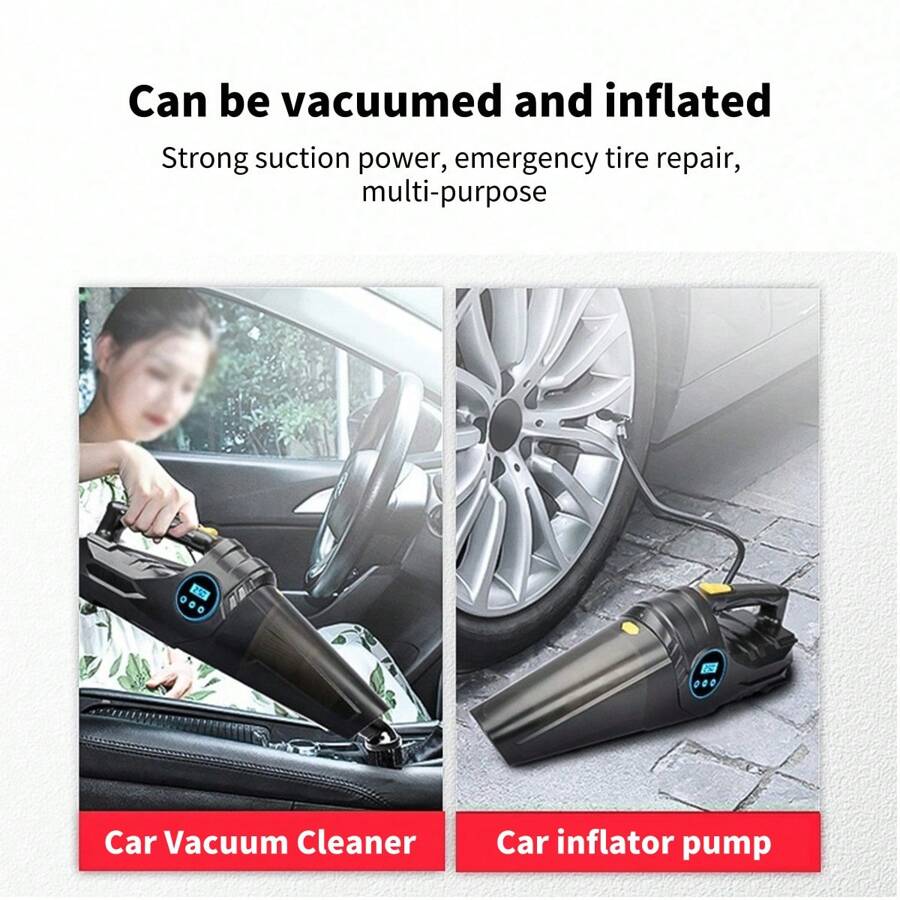 Bốn Trong Một Ô tô/xe hơi Máy hút bụi Ô tô/xe hơi Bơm hơi Pump Có thể mang đi Điện lực Lốp xe Pump Khẩn cấp Đèn Ô tô/xe hơi Quân nhu - Màn hình kỹ thuật số - Xem 1