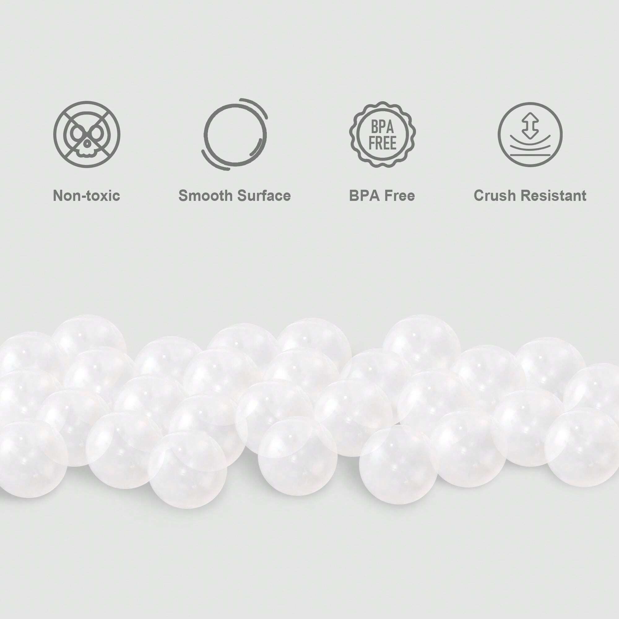 30 Ball Pit Balls For Kids Summer Swimming Pool Plastic Toy Balls For