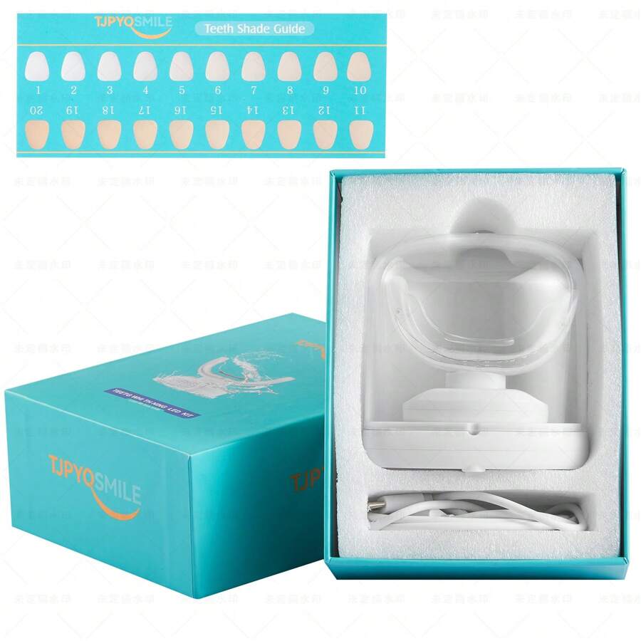 Teeth Whitening Kit With Led Light Oral Care Light Therapy System, Blue