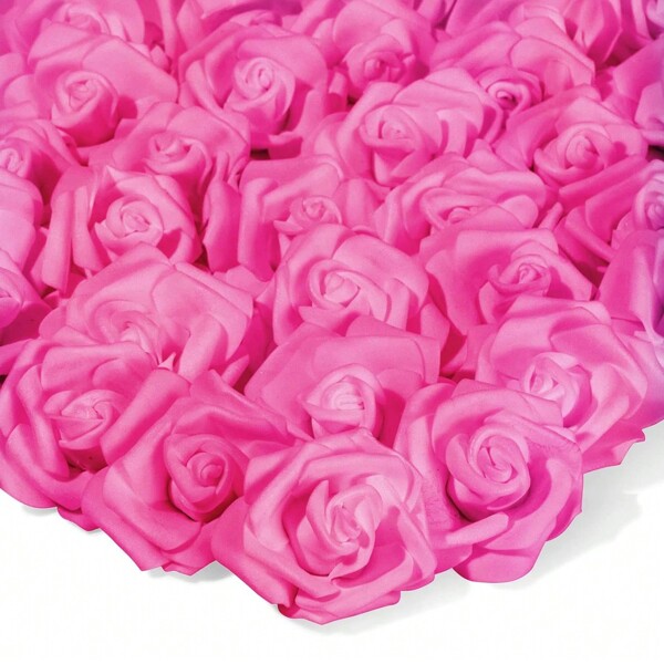 5/10/15/20/25/30pcs/Set Pink Artificial Flower, Simple PS Foam Decorative Flower For Home Decoration
