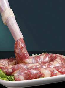 1pc Random Handmade Sausage Stuffer Manual Meat Filler For Home Kitchen Cured Sausage Making - White - View 7