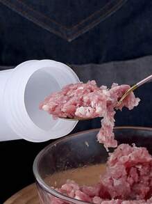 1pc Random Handmade Sausage Stuffer Manual Meat Filler For Home Kitchen Cured Sausage Making - White - View 3