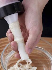 1pc Random Handmade Sausage Stuffer Manual Meat Filler For Home Kitchen Cured Sausage Making - White - View 9