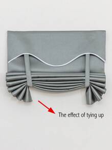 1 件黏貼式 100% 遮光門簾法式門簾玻璃門/前門/拉門/露台門/廚房門/後門安裝方便 - 灰色 - 查看 9