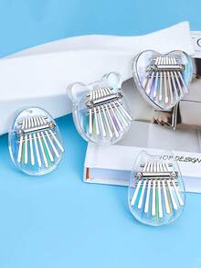 1 Miếng Acrylic 8 Ghi chú Kalimba Ngón tay cái Sàn nhà , Trong suốt Cầu vồng Màu sắc , Mini Ngón tay Sàn nhà , Nhạc cụ - Đàn piano ngón tay cái 8 tông màu đầy màu sắc - Xem 2