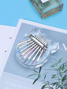 1 Miếng Acrylic 8 Ghi chú Kalimba Ngón tay cái Sàn nhà , Trong suốt Cầu vồng Màu sắc , Mini Ngón tay Sàn nhà , Nhạc cụ - Đàn piano ngón tay cái 8 tông màu đầy màu sắc - Xem 8