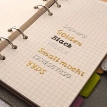 1pc Gold Foil English Letter Scrapbooking Sticker, INS Style Waterproof DIY Journal Material Scrapbook Decoration Stickers Suitable For Various Scenes Like DIY, Books, Etc., Stickers, Wall Decal, Vinyl Decal For Home Decorations, Spring Decoration Items Refresh Your Home, Rama Decoration Stickers