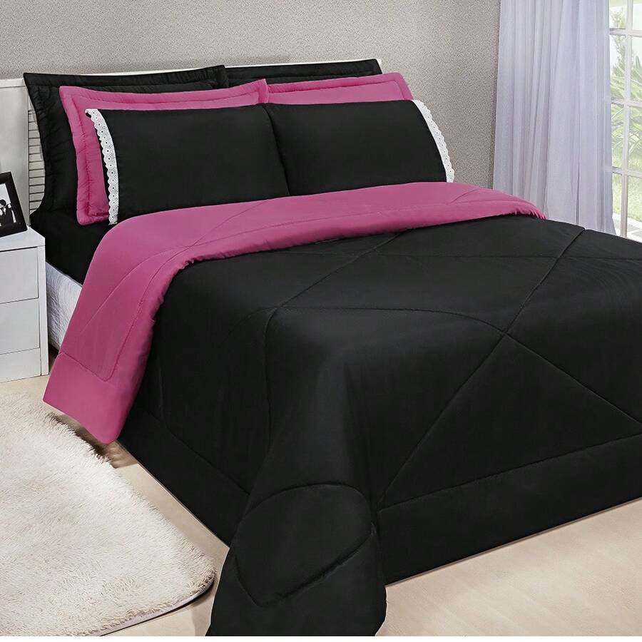 Quilts - Pink / Black - View 1