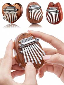 1 chiếc đàn Kalimba mini 8 phím bằng gỗ làm móc khóa phụ kiện, thích hợp cho người yêu âm nhạc và người mới bắt đầu, bao gồm dây treo ngẫu nhiên cho ngày lễ tình nhân - Nhiều màu - Xem 6