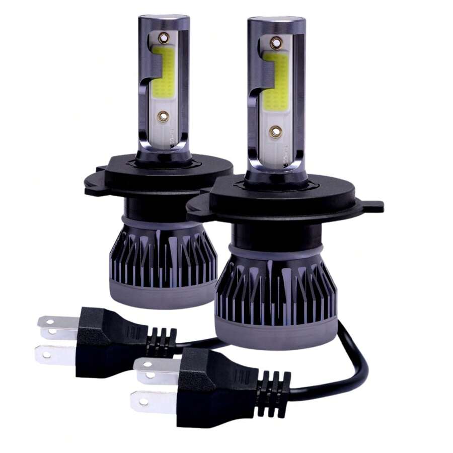Kit Lampada Farol Ultra led Nano 22000 lumens Branca H4 H1 H7 H3 H11 Hb4 Par