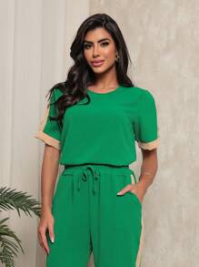 Women Two-Piece Outfits - Green - View 2