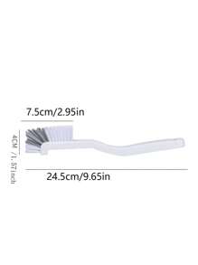 1/2/3 Pcs Crevice Cleaning Brush, White Plastic Multi-Functional Cup Brush