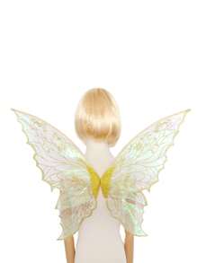 1 件四叶金箔蝴蝶翅膀道具适用于各种节日装扮派对酒吧角色扮演万圣节翅膀