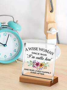 1PC, Quà Tặng Đầy Cảm Hứng Cho Phụ Nữ, Trang Trí Văn Phòng, Biểu Ngữ Văn Phòng Acrylic Để Trang Trí Nhà Cửa, Văn Phòng Và Phụ Nữ Thông Minh, Quà Tặng Bảng Acrylic - Nhiều màu - Xem 4