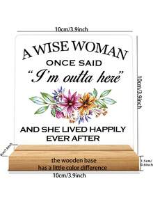 1PC, Quà Tặng Đầy Cảm Hứng Cho Phụ Nữ, Trang Trí Văn Phòng, Biểu Ngữ Văn Phòng Acrylic Để Trang Trí Nhà Cửa, Văn Phòng Và Phụ Nữ Thông Minh, Quà Tặng Bảng Acrylic - Nhiều màu - Xem 2