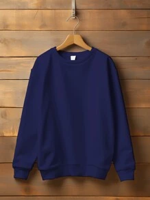 Men Sweatshirts - 藏蓝色 - 查看 1