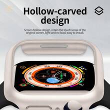 1 件星空色 PC 框架半封闭保护壳适用于 38mm 40mm 41mm 42mm 44mm 45mm 46mm 49mm，防震时尚贴合表身 - 星光 - 查看 9