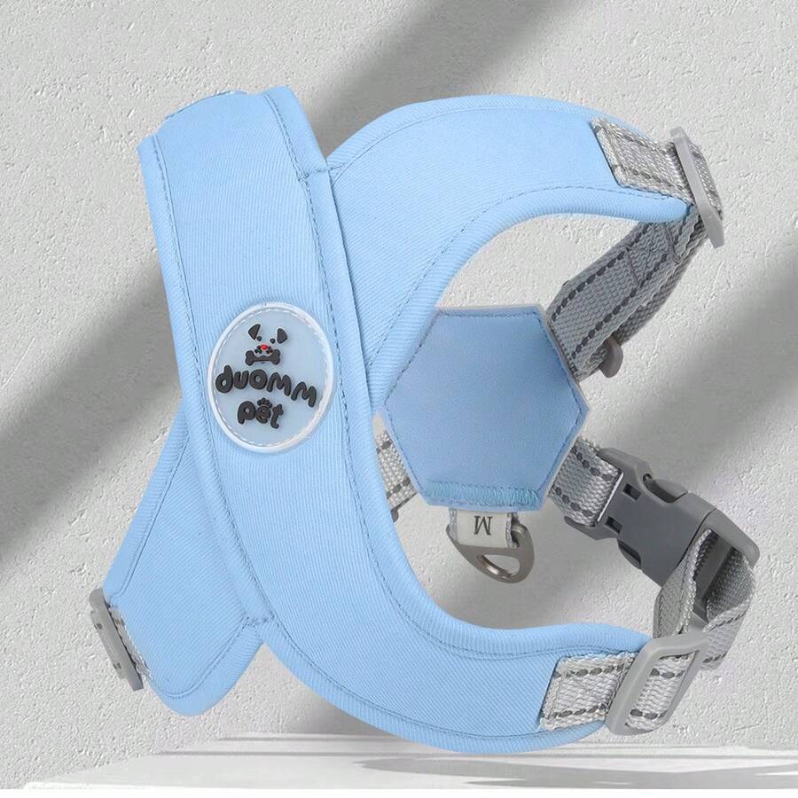 可靠舒適的無牽引狗胸帶,配有皮帶：適合小型和中型犬,非常適合日常散步和訓練使用,採用耐用的聚酯纖維材料 - 綠色 - 查看 1