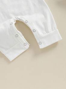 Baby Mädchen Kleidung Set mit langem Arm, 3D Blume, einfarbiger Romper & Mütze, Rundhals Outfit