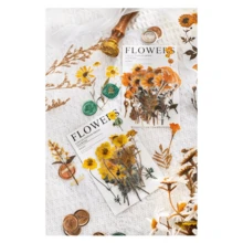 Lacquer+Dry Flower Stickers With A Wide Variety Of Patterns To Choose From, Each With 20 Pictures And 40 Pieces - Pink - View 5