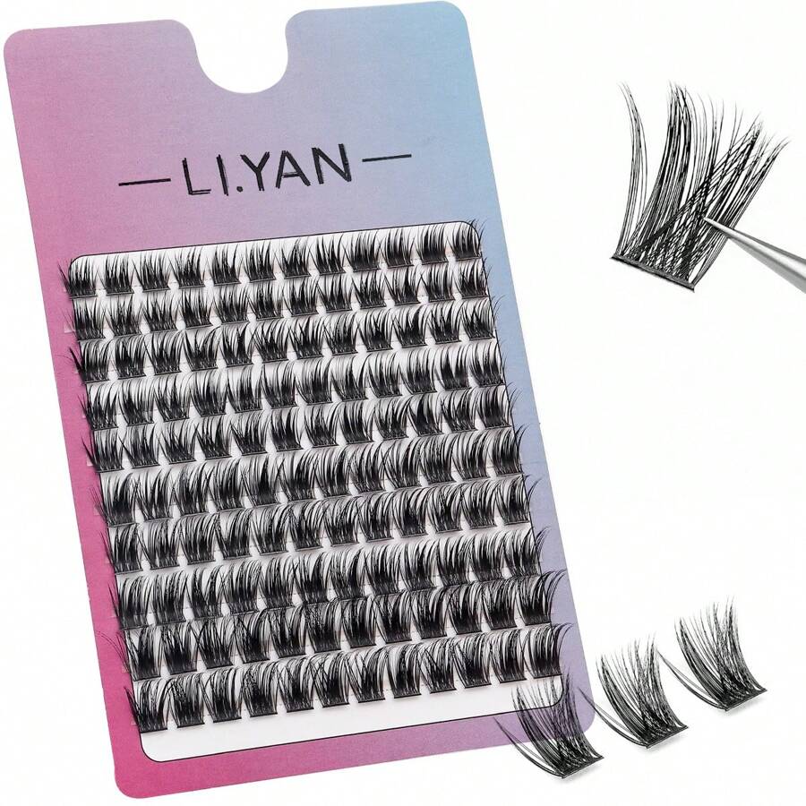 Huicop Lash Clusters Cluster Lashes 120 PCS Individual Lashes Two