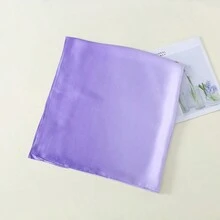 1入漸變色絲緞圍巾，女士披肩，平紋頭巾 - 3# - 查看 3