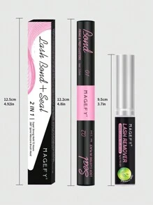 MAGEFY 2 IN 1EYELASH GLUE+ Eyelash Makeup Remover - Black - View 3