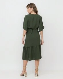 Women Dresses - 軍綠色 - 查看 5