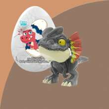 Dino Biting Finger, Exploding Dino Egg, Jurassic Tyrannosaurus Rex Hand Grip Blind Box, Capsule Toy - Grey - View 3