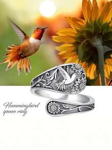 1 件 S925 纯银戒指 女士结婚珠宝 精美珠宝 - 2# - 查看 2