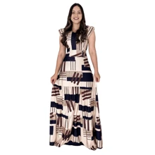 Women Dresses - 鏽棕色 - 查看 5