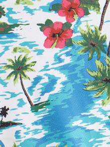 1 buah Kaos Lucu Motif Hawaii untuk Hewan Peliharaan, Cocok untuk Kucing dan Anjing Kecil - Royal Blue - View 6