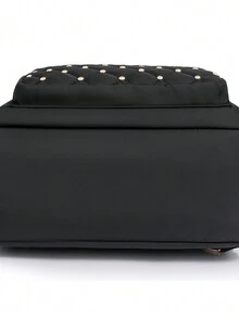 Mochila De Moda Para Damas De Tela Oxford, Estilo Versátil - Negro - Ver 5